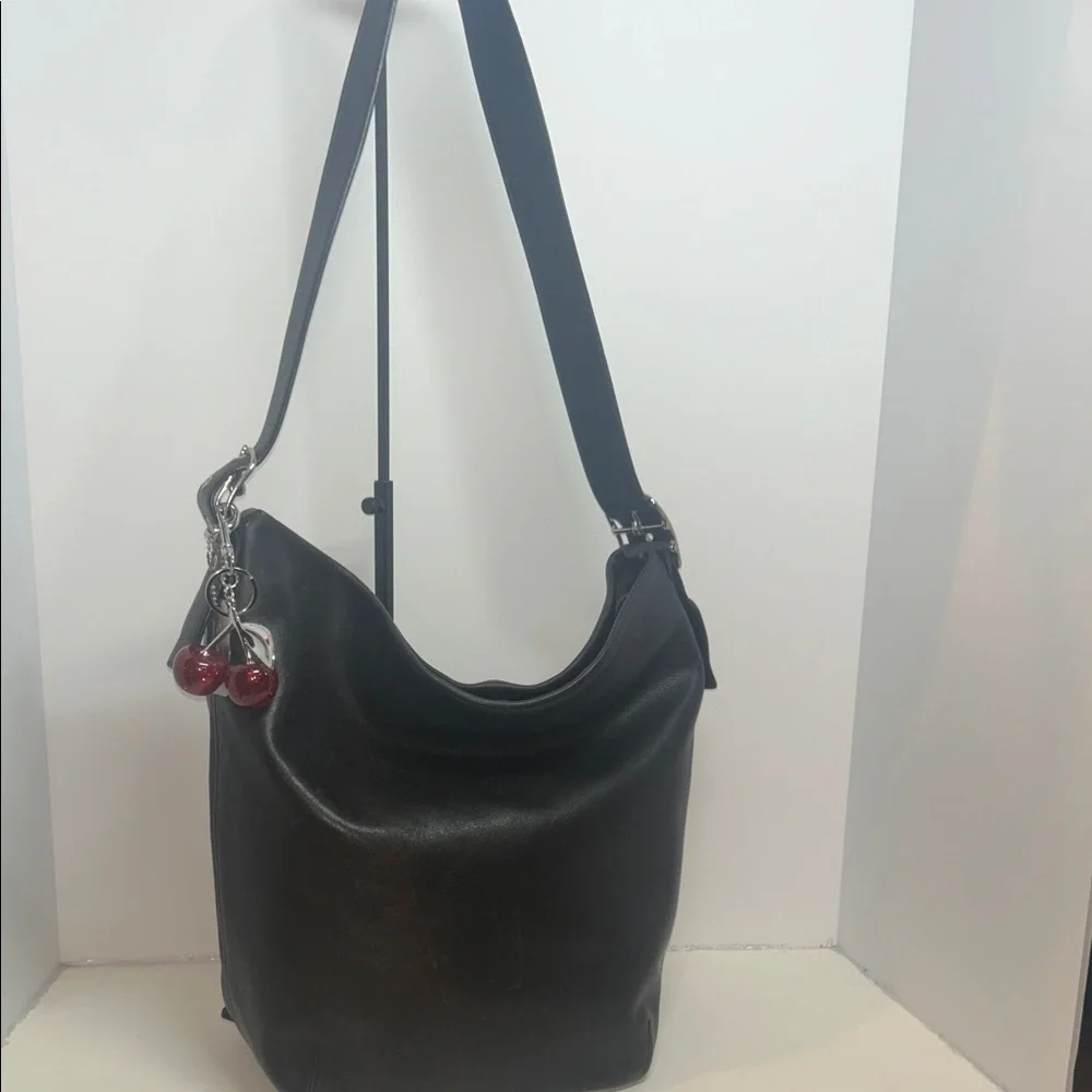 Coach Black Leather Hobo /Crossbody Bag